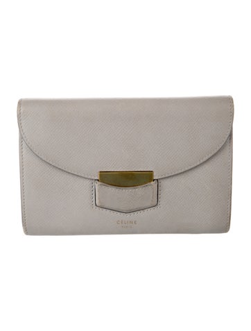 Celine 2017 Trotteur Clutch Leather Clutch