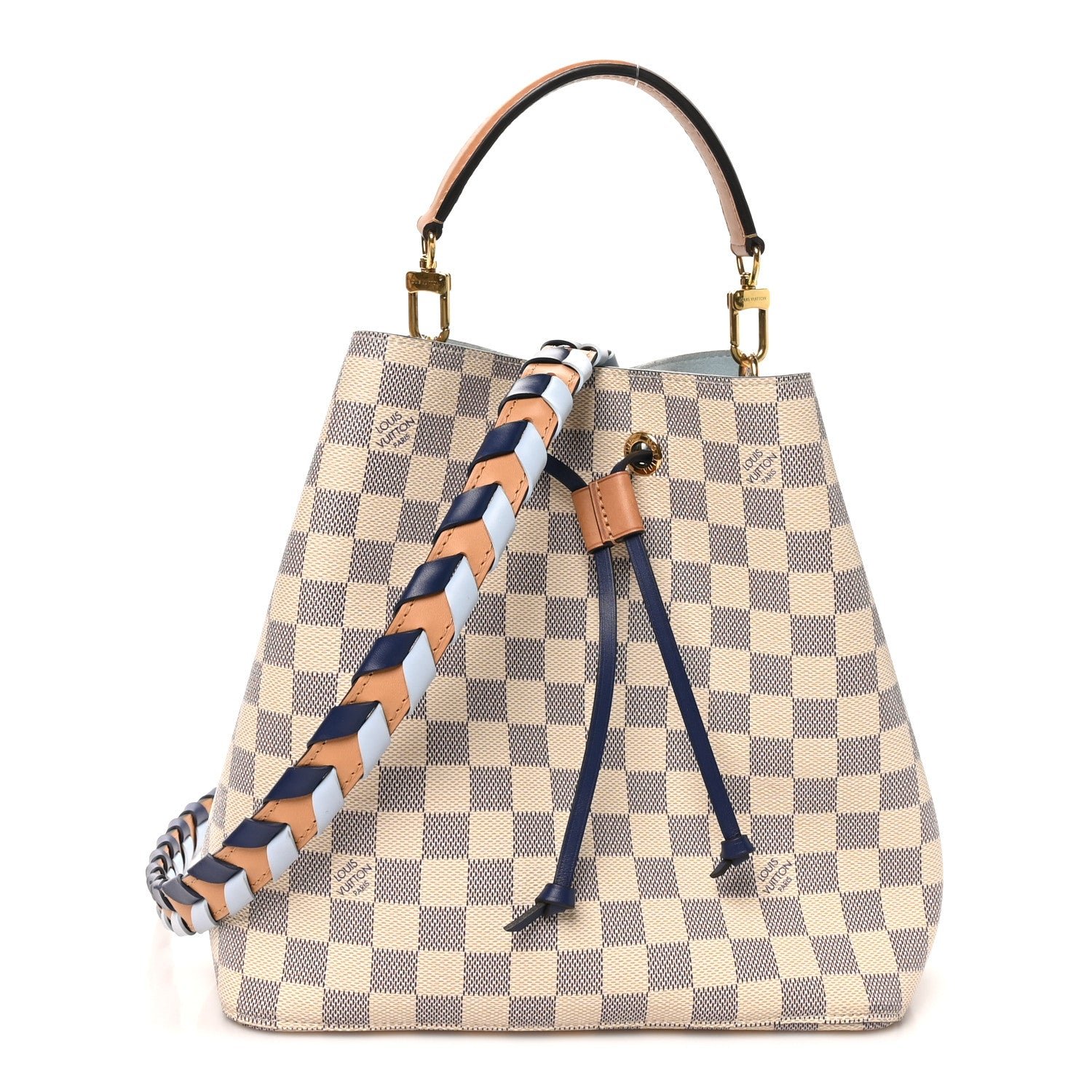 Louis Vuitton Damier Azur Braided Neonoe MM Blue
