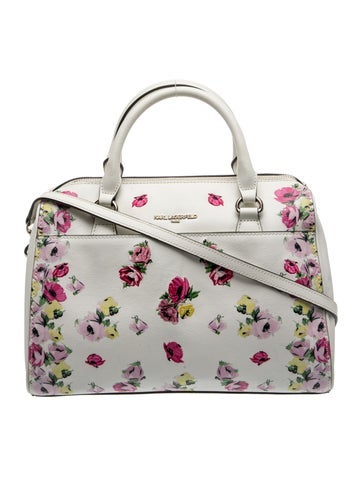 Karl Lagerfeld Leather Top Handle Bag