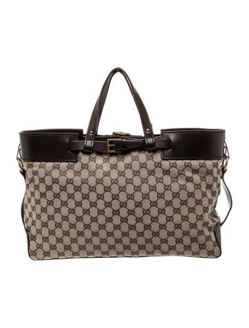 GG Canvas Weekender Bag