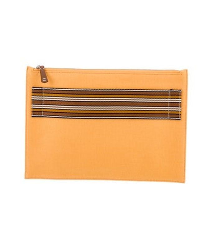 Loro Piana Piana Canvas Suitcase Clutch