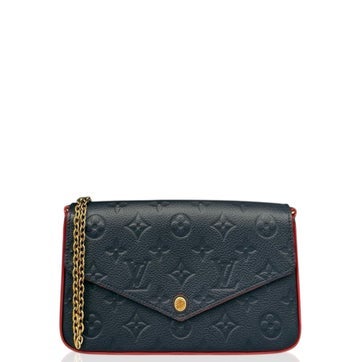 Coated Canvas Pochette Felicie Chain Wallet