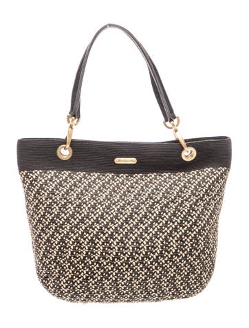 Straw Top Handle Bag