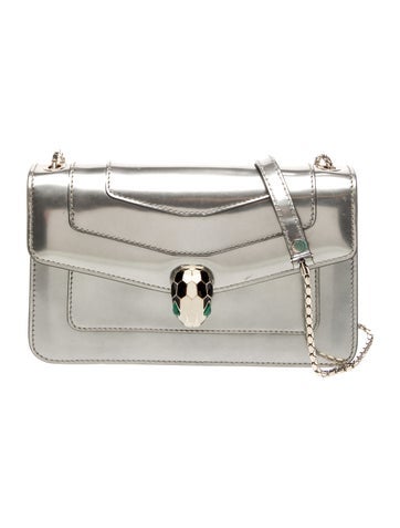 Bvlgari Patent Leather BVLGARI Serpenti Shoulder Bag