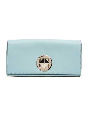Saffiano Leather Clutch