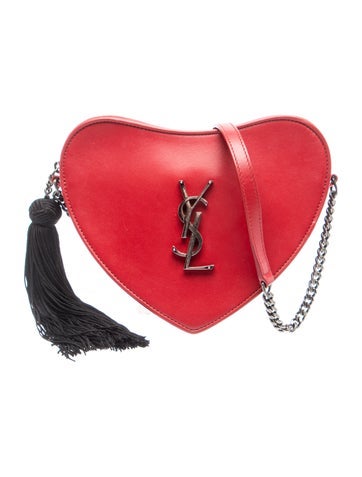 Leather Heart Crossbody Bag Mini