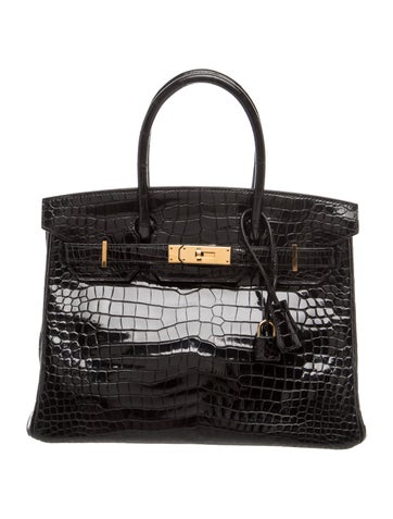 Shiny Porosus Crocodile Birkin 30