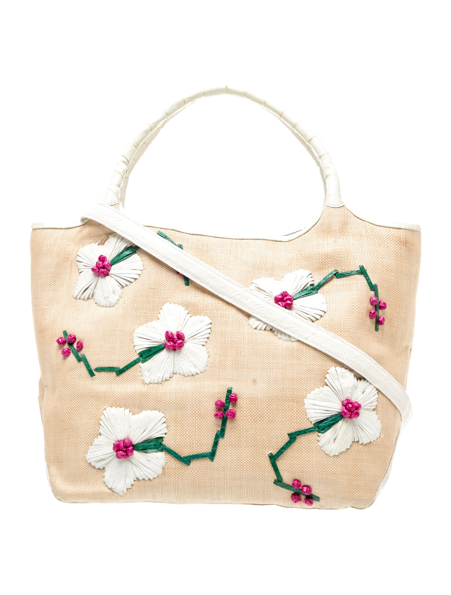 Nancy Gonzalez Raffia Tote