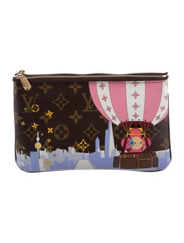 LV Monogram Double Zip Pochette