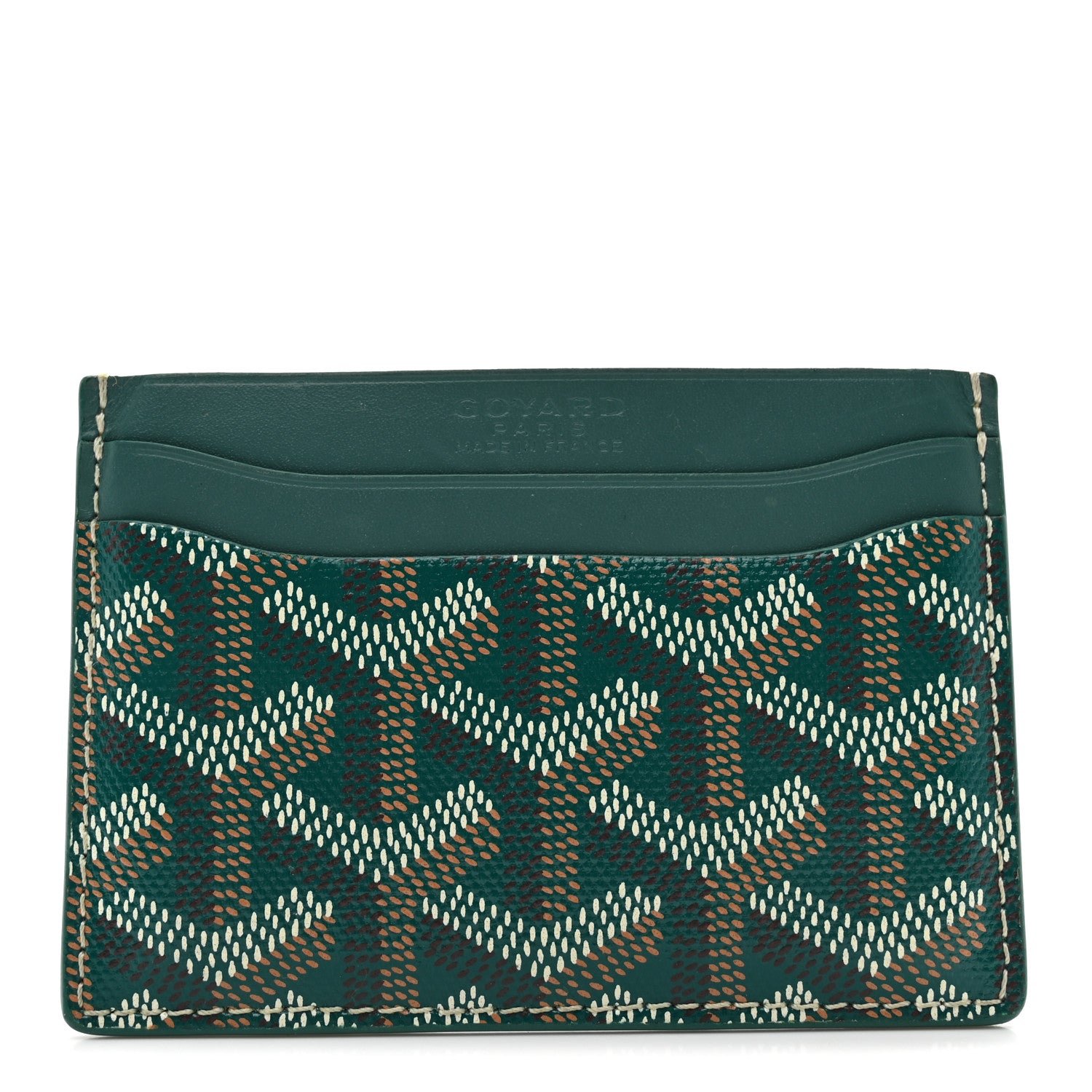 Goyard Goyardine Saint Sulpice Card Holder Green