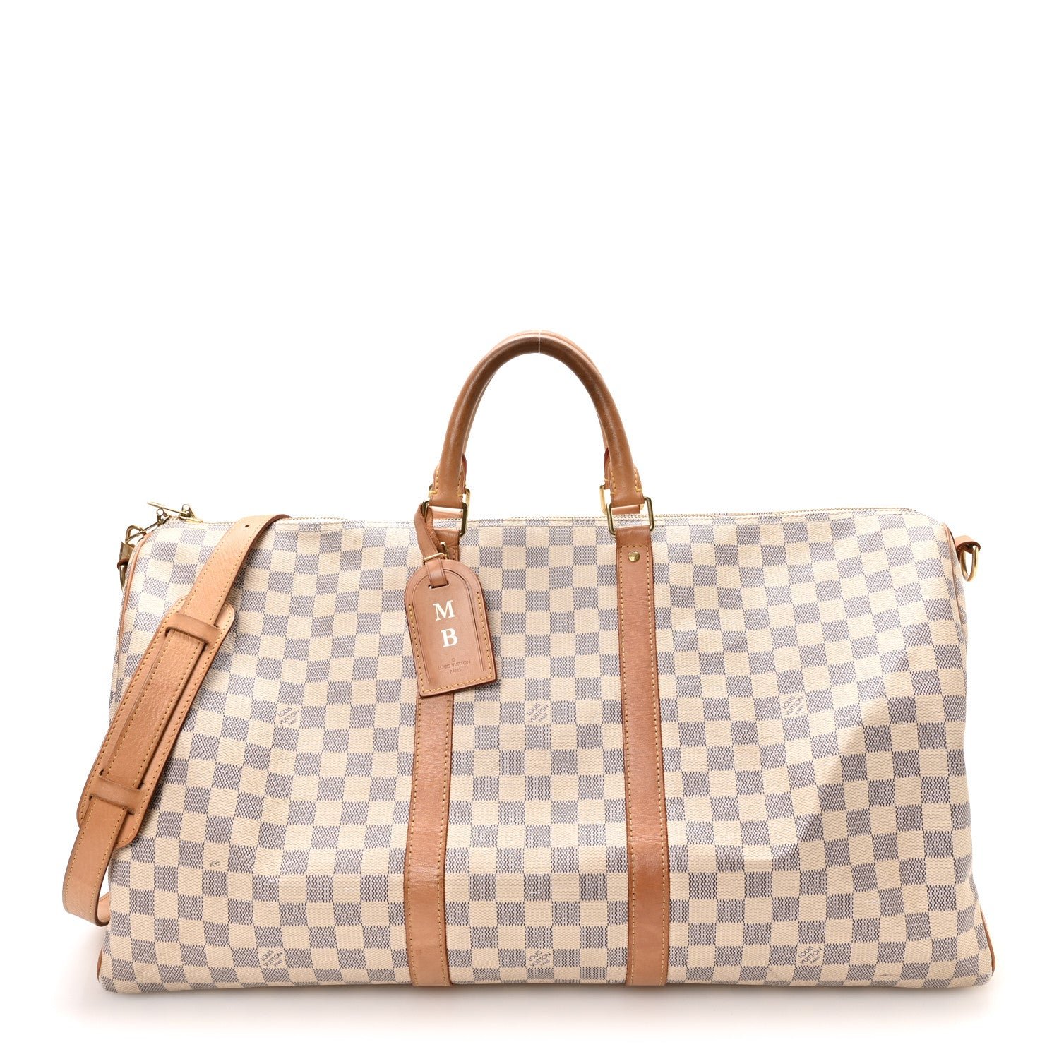 Louis Vuitton Damier Azur Keepall Bandouliere 55