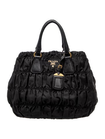 Tessuto Nylon Top Handle Bag