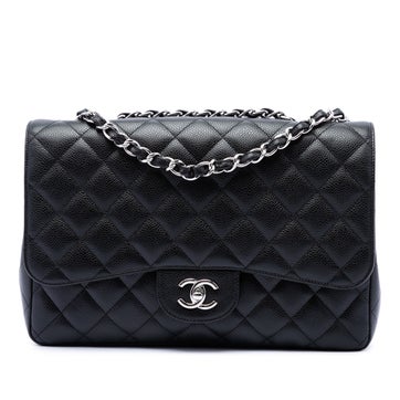 Jumbo Classic Caviar Calfskin Single Flap