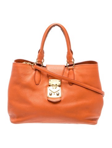 Leather Top Handle Bag