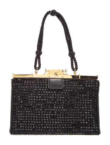Sequins Top Handle Bag