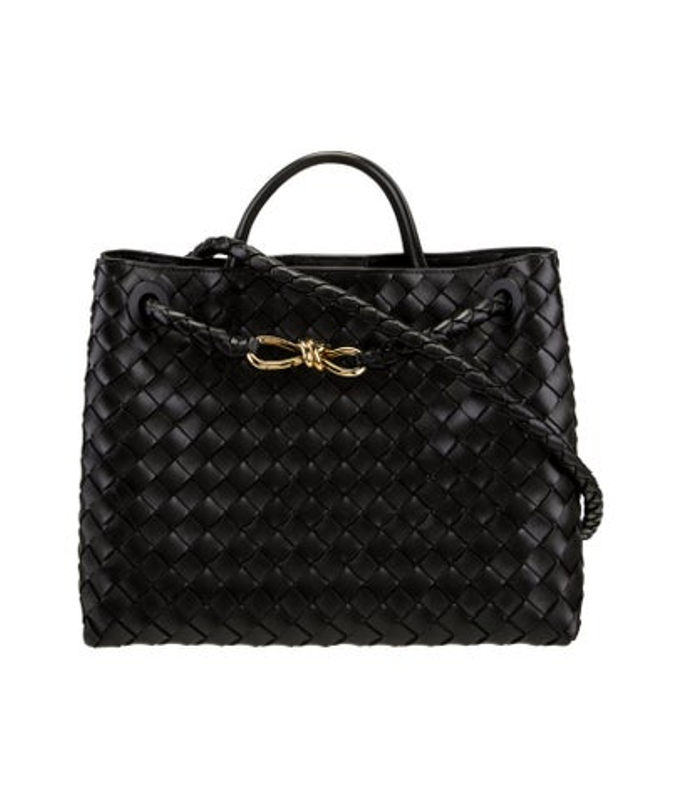 Bottega Veneta Veneta Intrecciato Medium Andiamo Intrecciato Leather Top Handle Bag