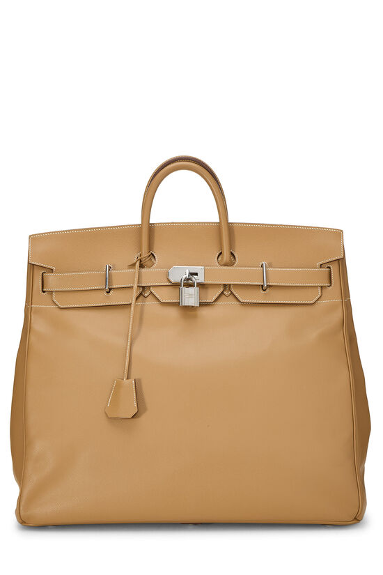Hermes Natural Epsom Haut à Courroies 'HAC' Birkin 50