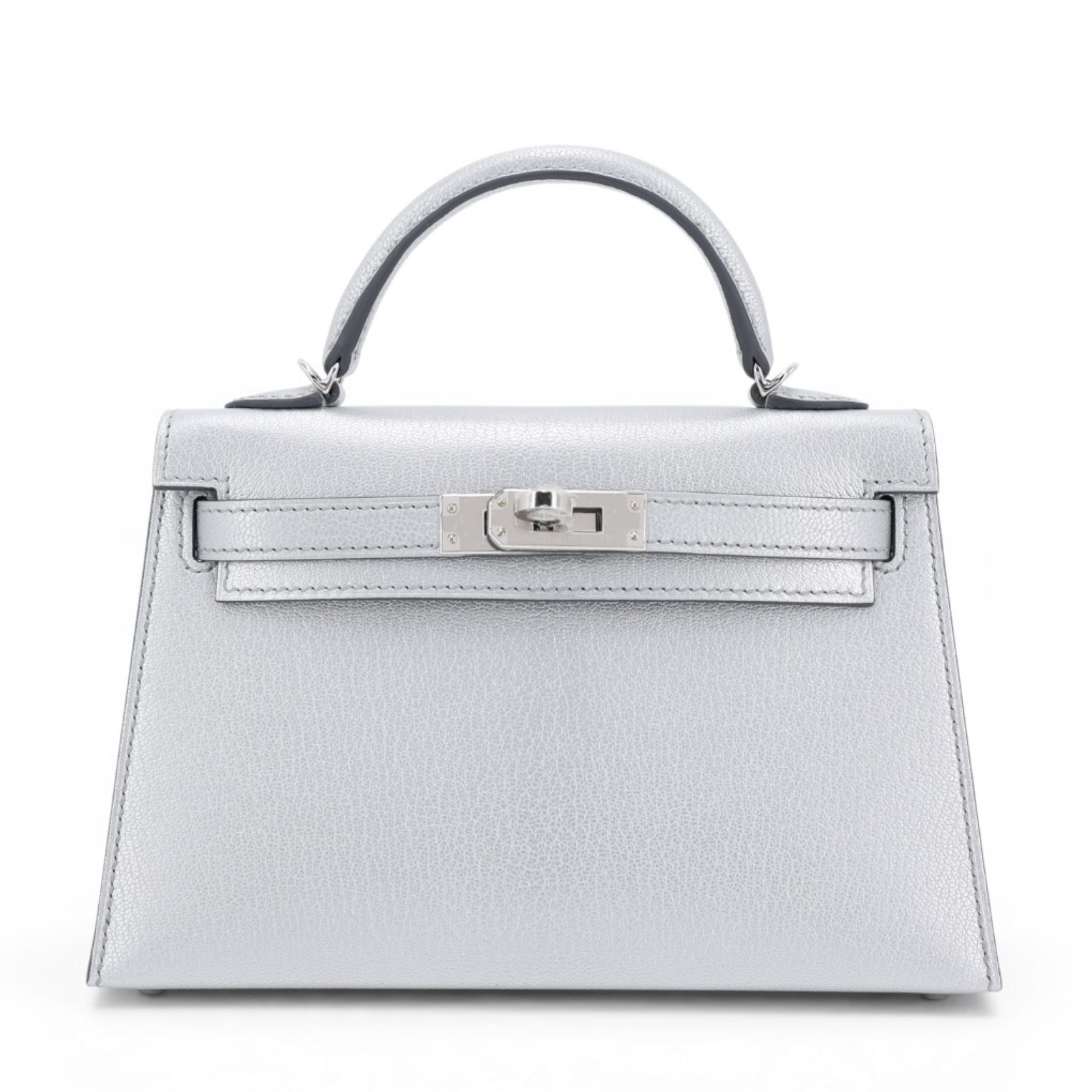 Brand New ( Rank N ) HERMÈS Mini Kelly II Argent (05) Chamkilight Palladium hardware K (2025)