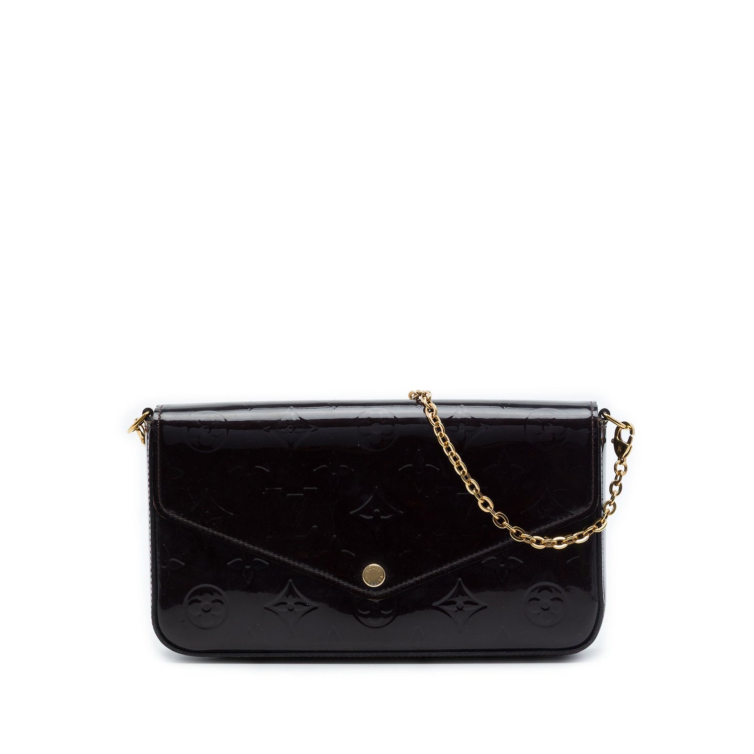 Patent Leather Monogram Vernis Pochette Felicie