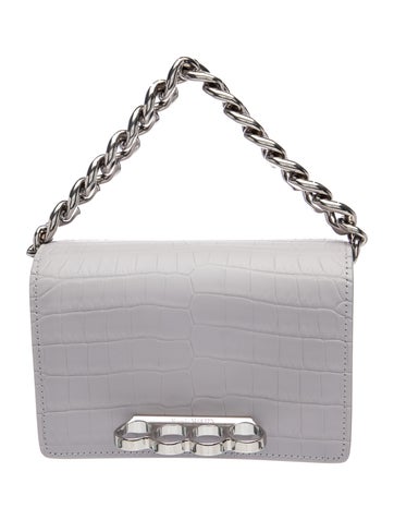 Embossed Leather Shoulder Bag