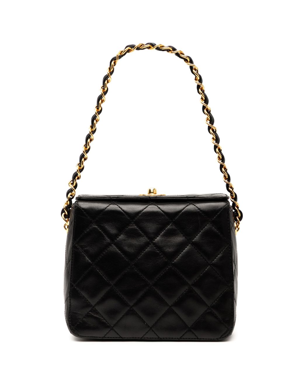 1996-1997 CC Quilted Lambskin Turnlock handbag
