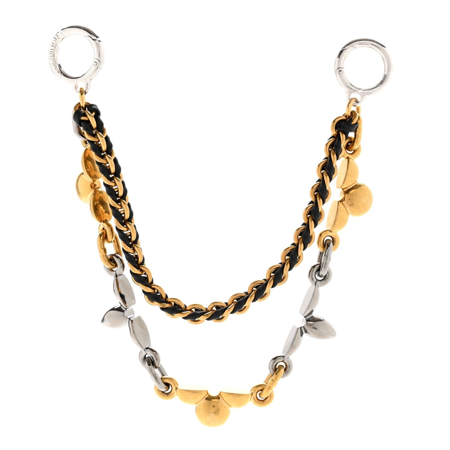 Louis Vuitton Metal Chain Belt and Bag Charm
