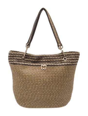 Straw Top Handle Bag