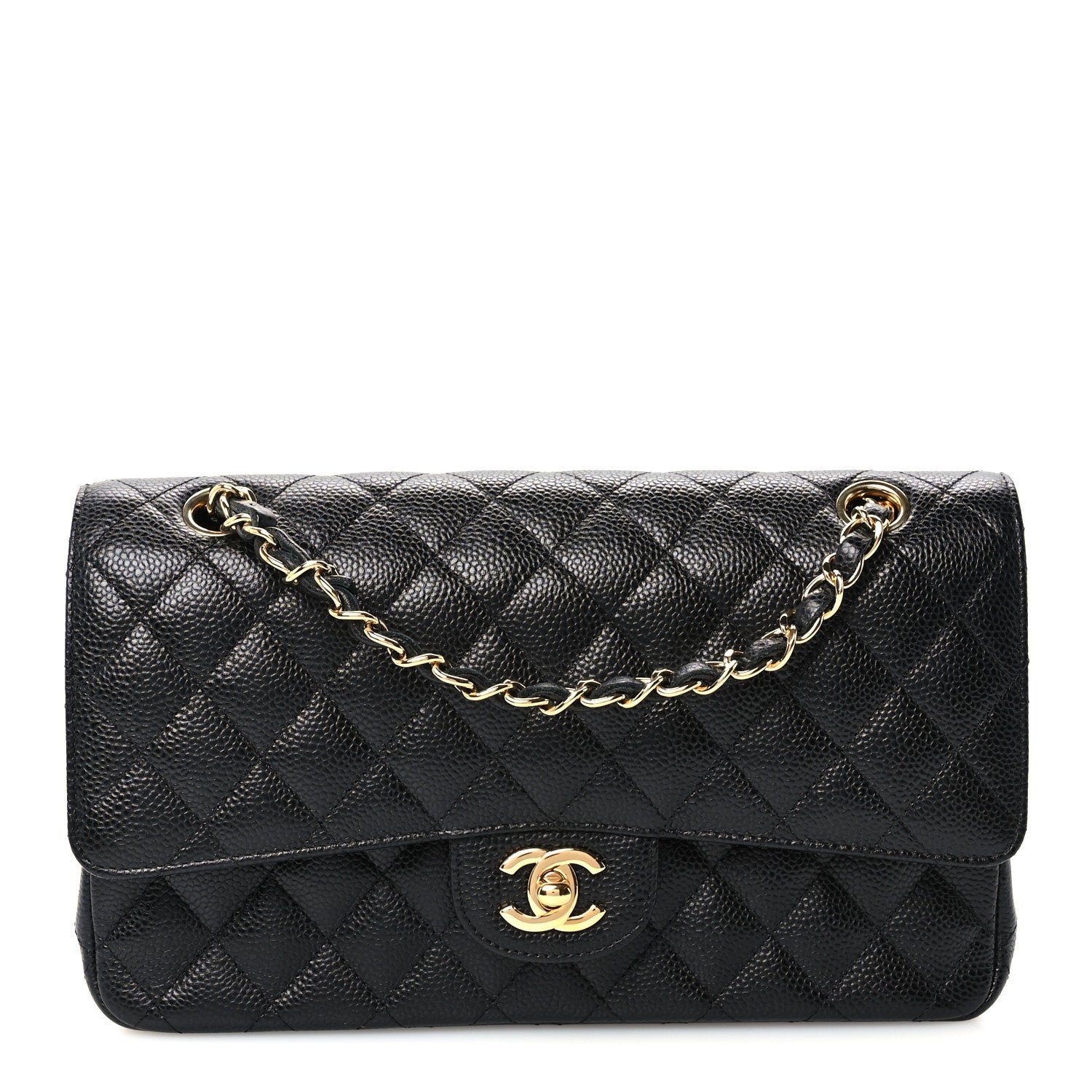 Chanel Caviar Quilted Medium Double Flap Black