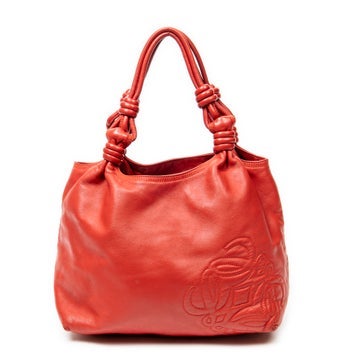 Leather Anagram Knot Bag