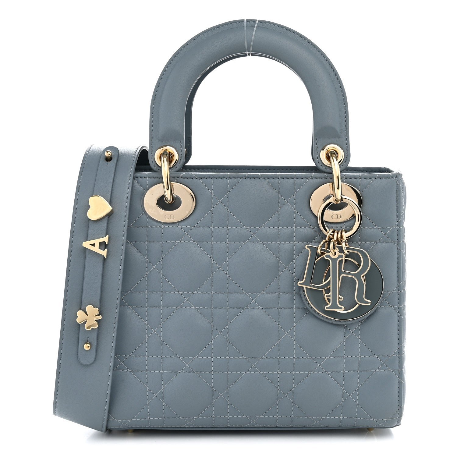 Christian Dior Lambskin Cannage Small My ABCDior Lady Dior Cloud Blue