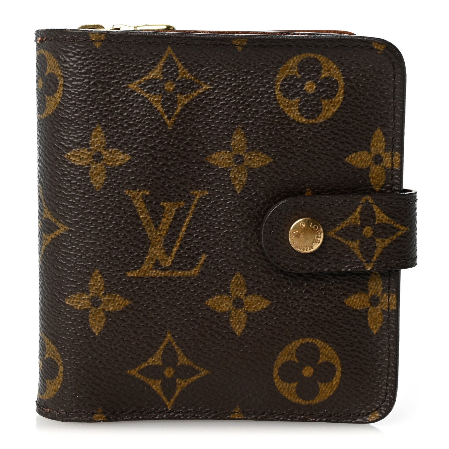 Louis Vuitton Monogram Compact Zippe Zipped Wallet