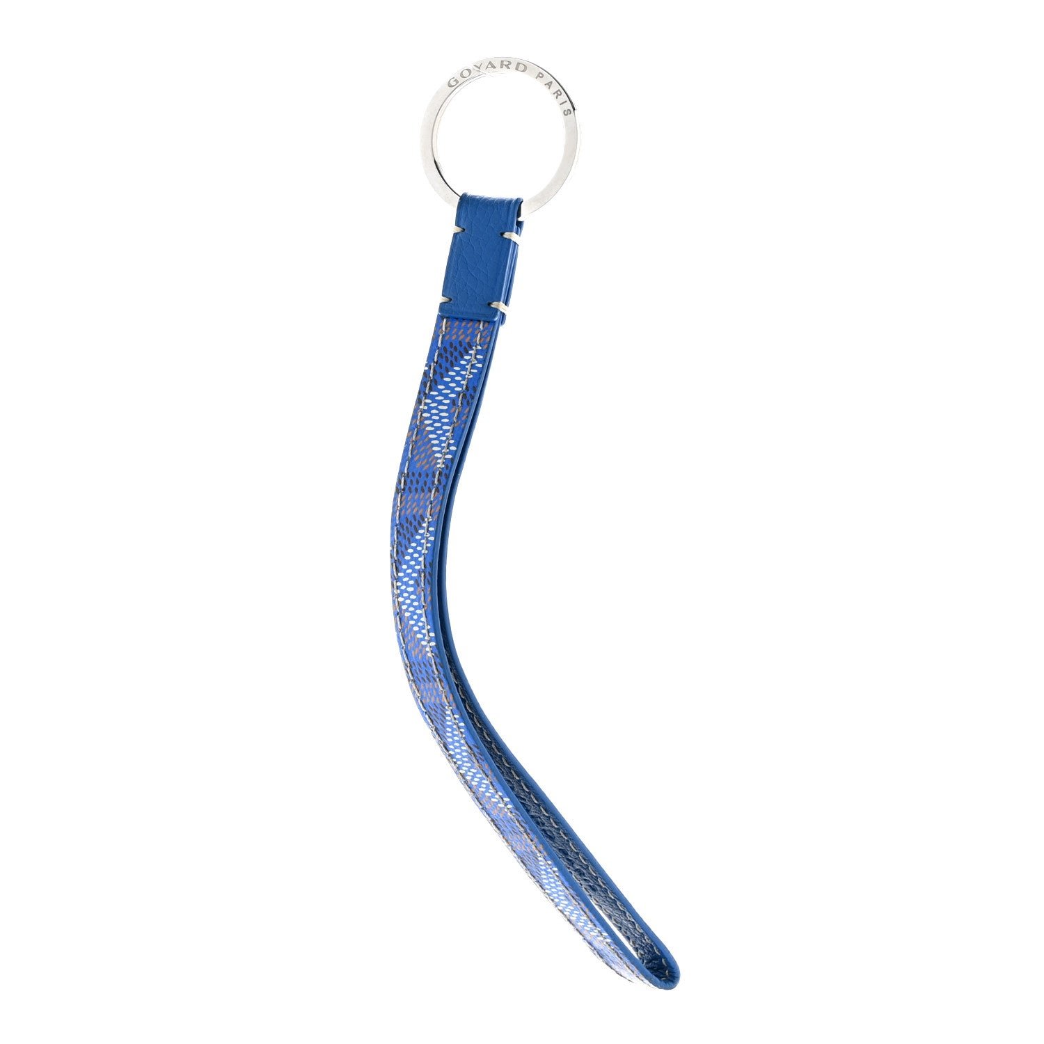 Goyard Goyardine Sesame Key Holder Blue