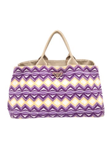 Enameled Metal Triangle Tote