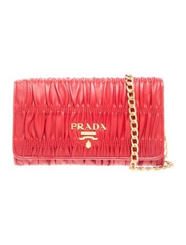 Nappa Gaufre Leather Clutch