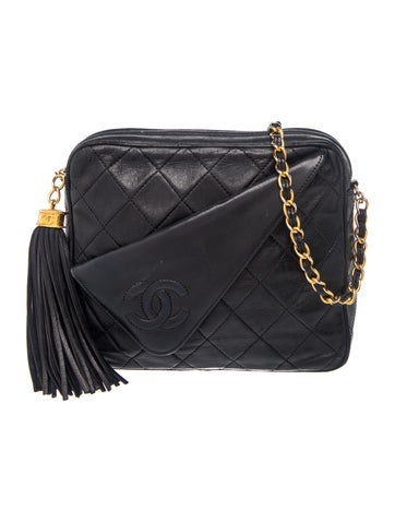 Quilted Tassel Camera Bag