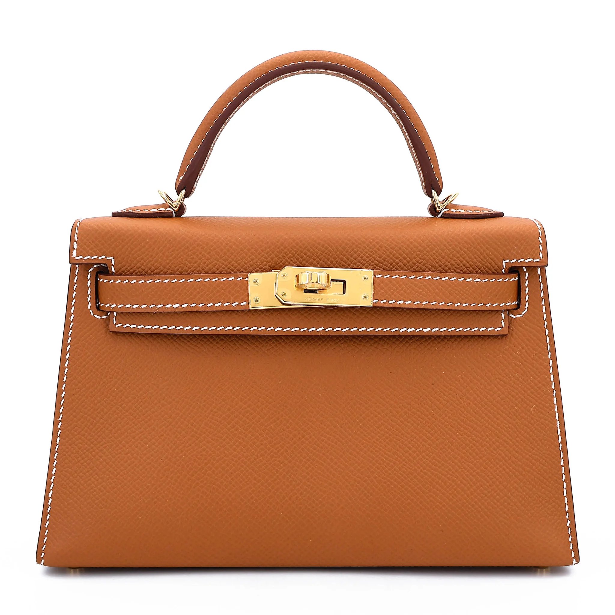 Brand New ( Rank N ) HERMÈS Mini Kelly II Gold (37) Epsom Gold hardware G (2026)