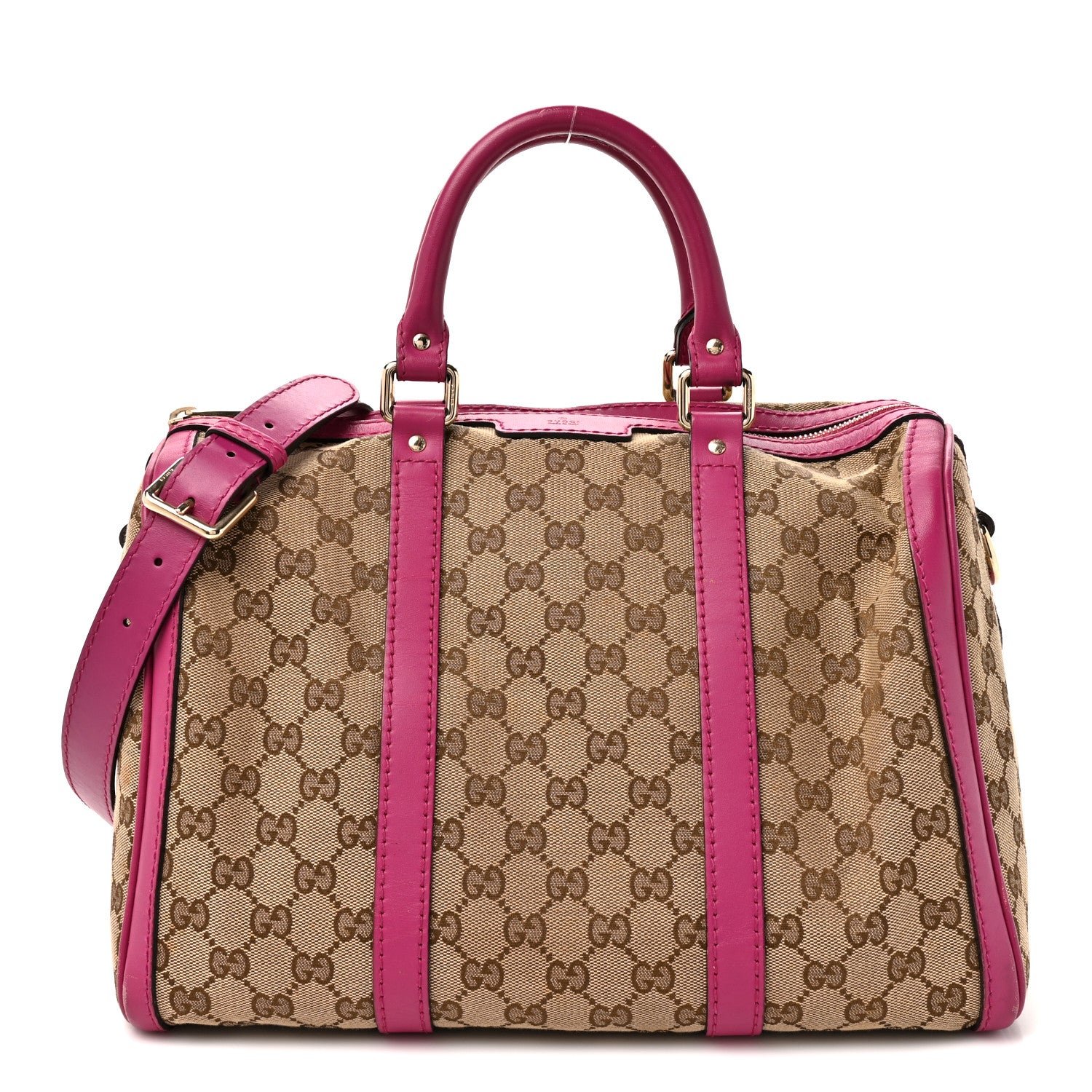 Gucci Monogram Medium Joy Boston Pink