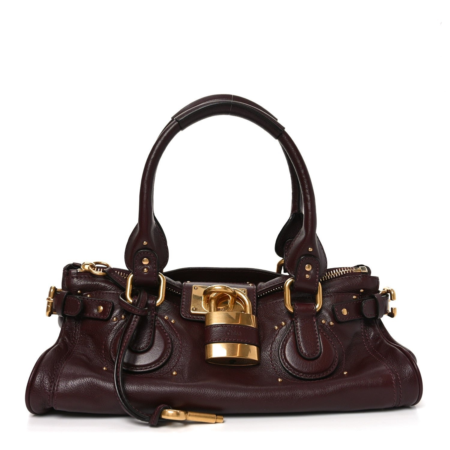 Chloe Chloe Grained Buffalo Paddington Grenat
