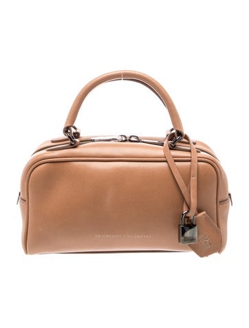 Leather Top Handle Bag