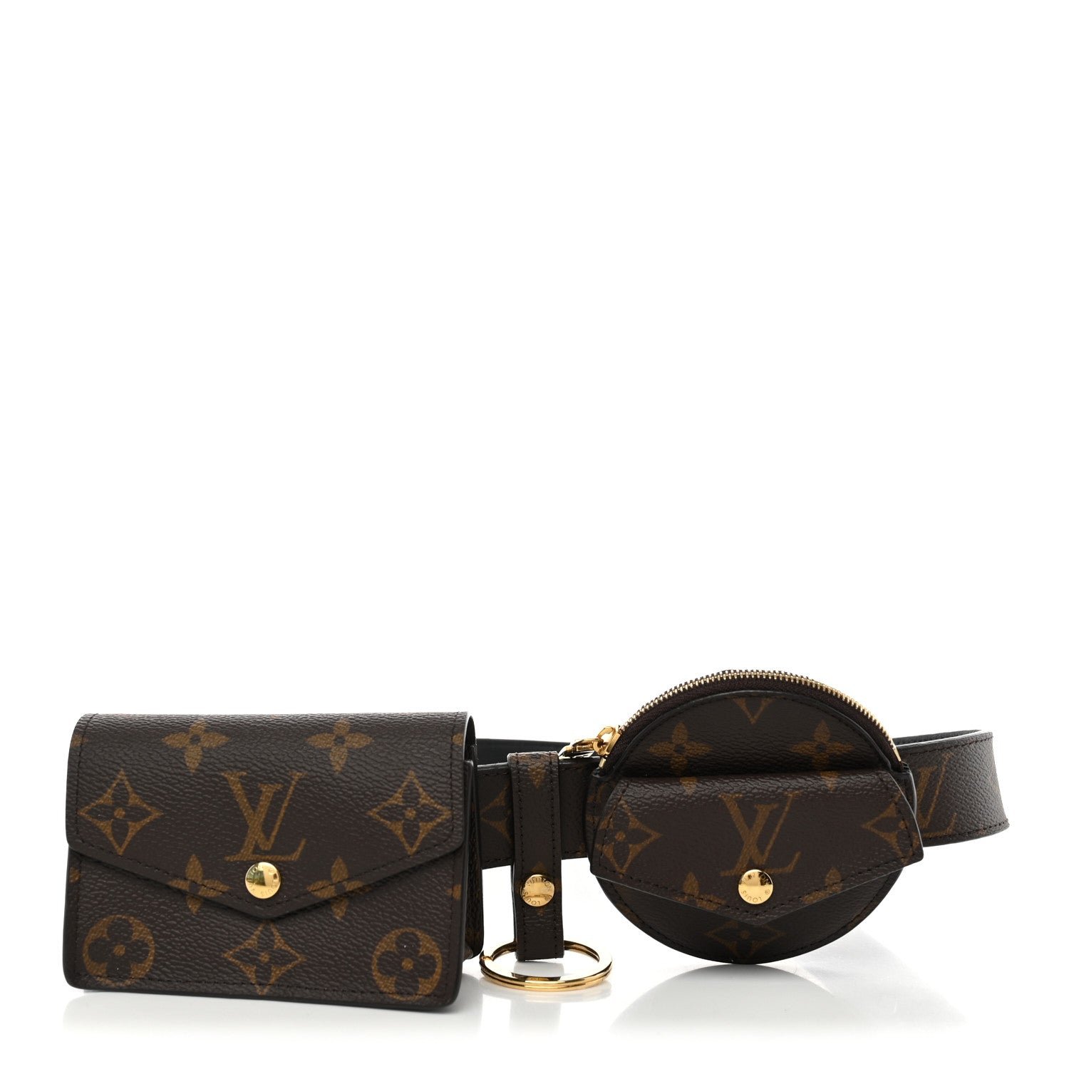 Louis Vuitton Monogram 30mm Daily Multi Pocket Belt 80 32