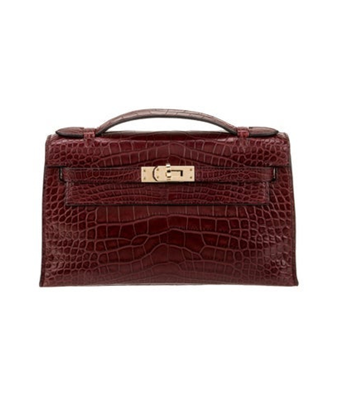 Hermes Matte Alligator Kelly Pochette