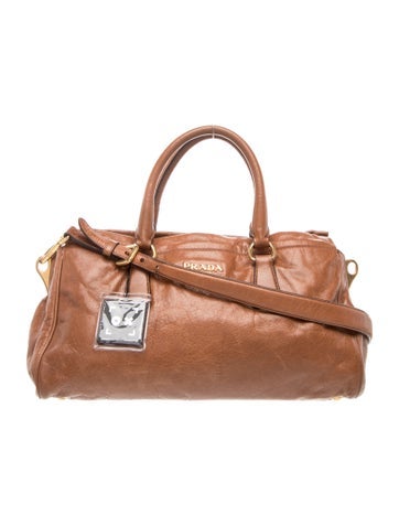 Enameled Metal Triangle Top Handle Bag