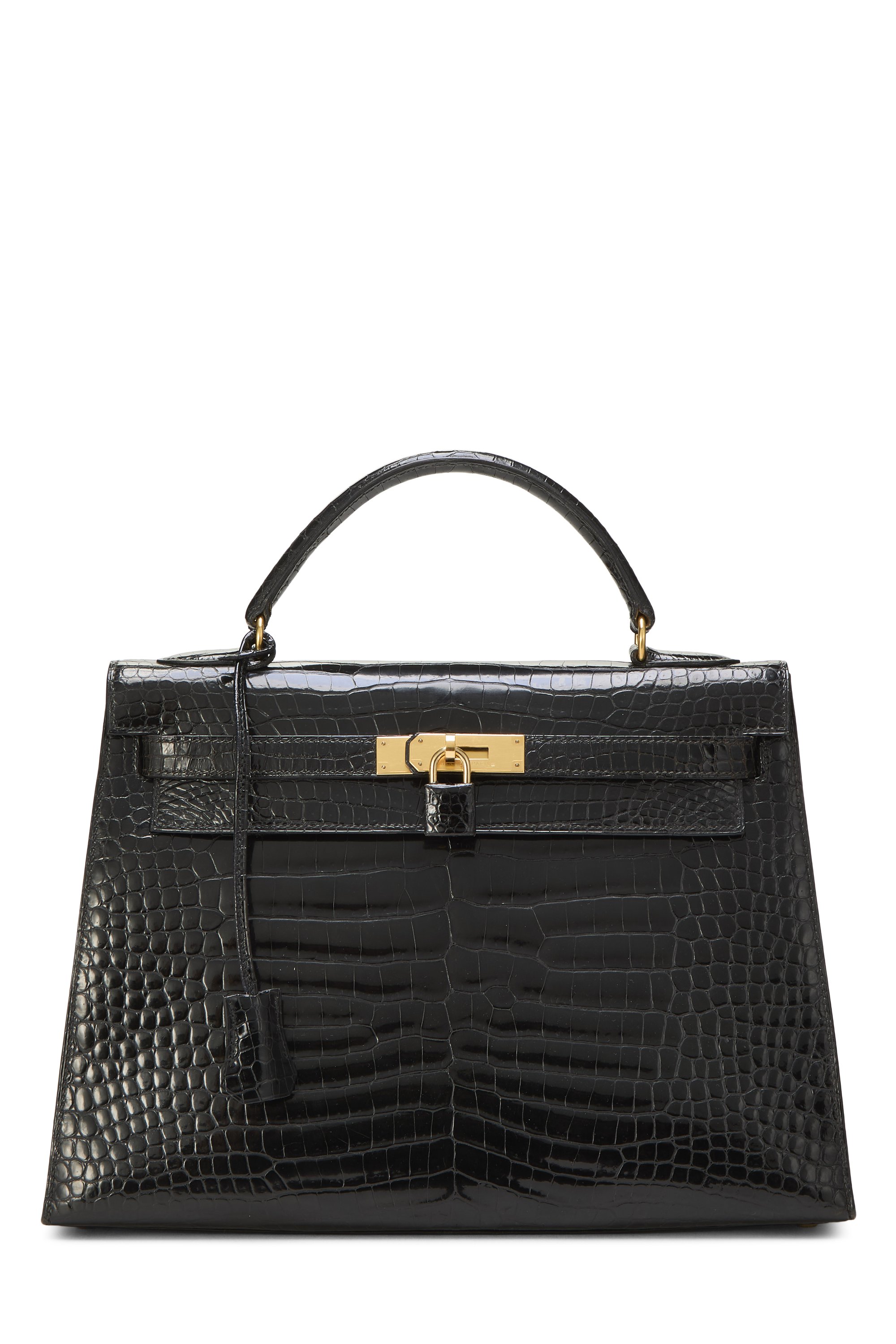 Black Crocodile Porosus Kelly Sellier 32