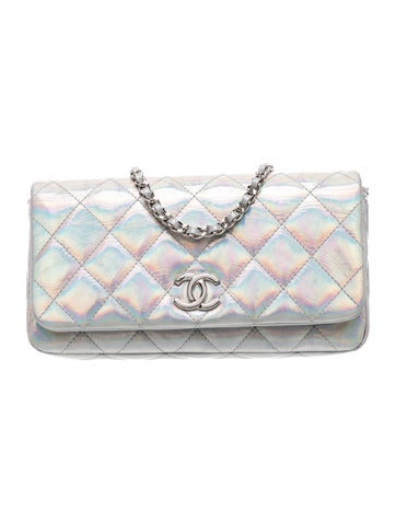 Quilted Holographic CC Flap Bag