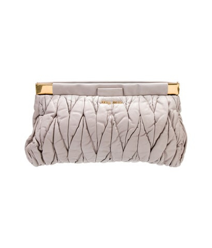 Miu Miu Miu Leather Clutch