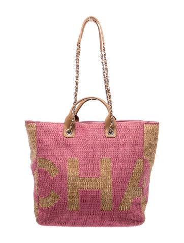 Woven Straw Deauville Shopping Tote