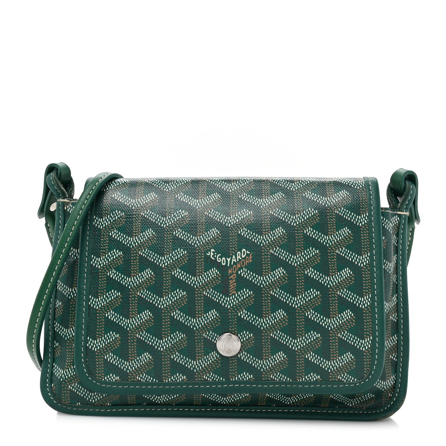 Goyard Goyardine Plumet Wallet Clutch Green