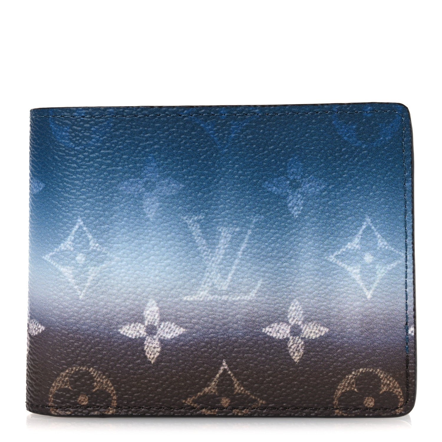 Louis Vuitton Monogram Pigment Slender Wallet Blue