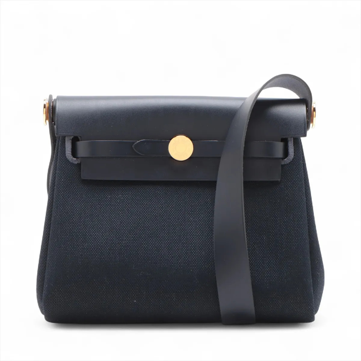Hermès Herbag Zip 20 Mini Twal Military x Vash Hunter Blue Indigo Silver Metal F