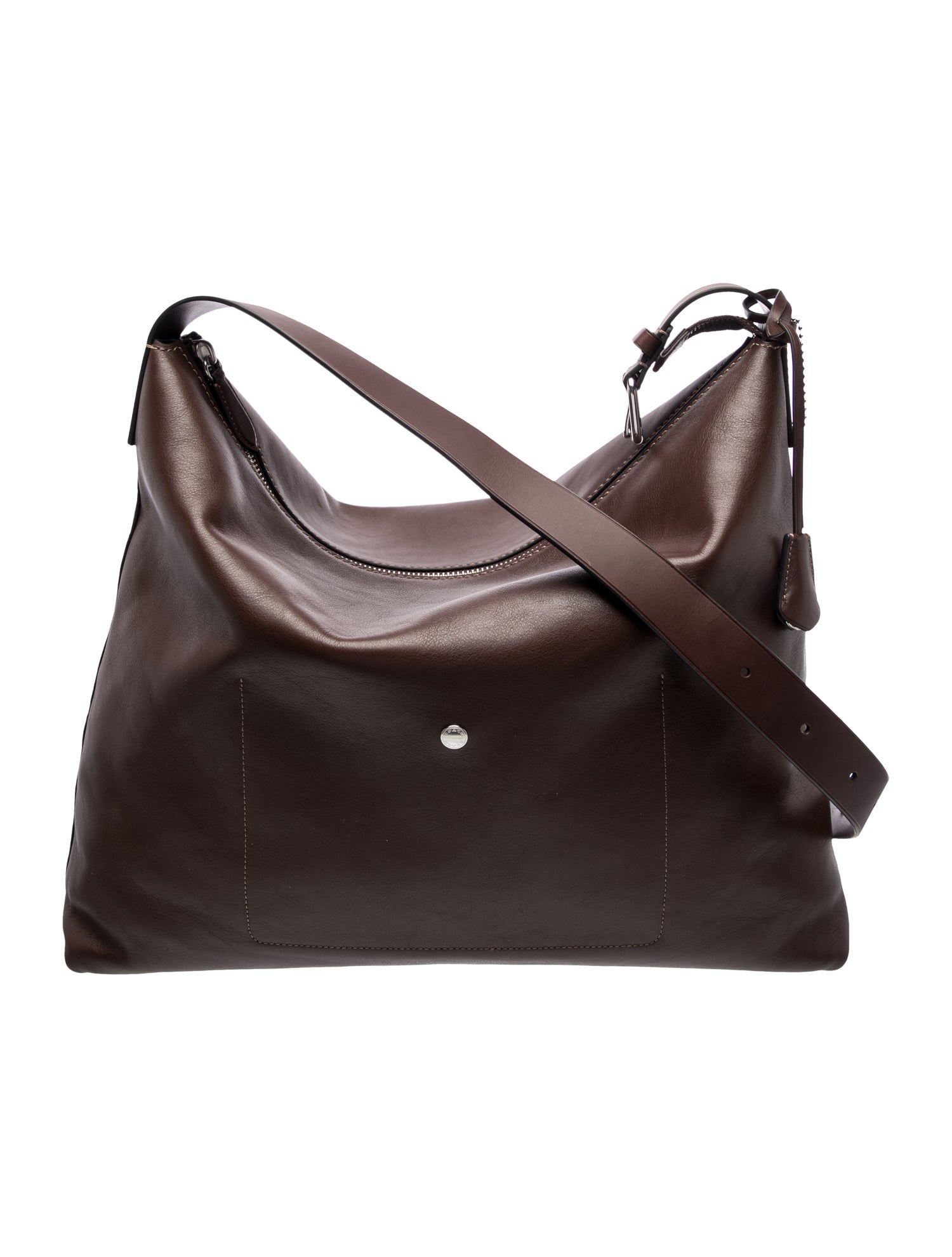 Leather Slouchy Hobo Large